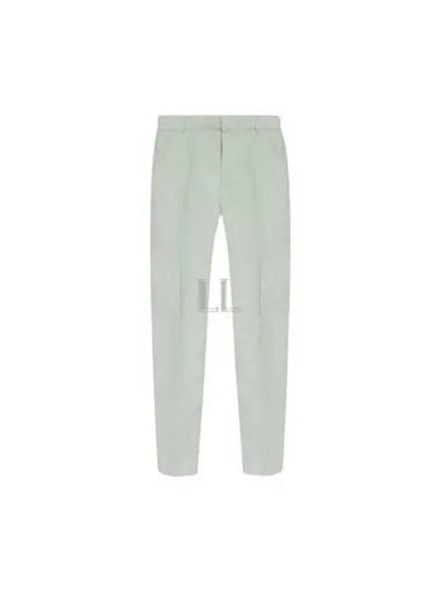 Men's Pleat Detailed Straight Pants Bianco - ALEXANDER MCQUEEN - BALAAN 2