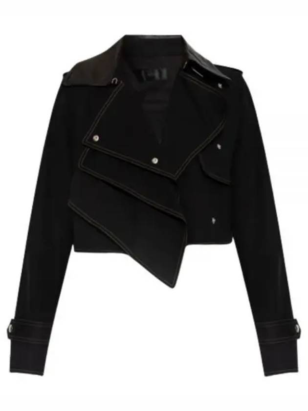 Crop Trench Jacket Black - HELMUT LANG - BALAAN 2