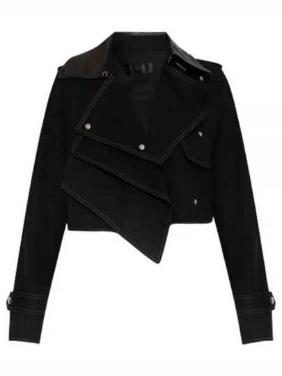 Crop Trench Jacket Black - HELMUT LANG - BALAAN 2