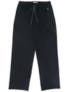 Relaxed Sweat Straight Pants Black - THE GREEN LAB - BALAAN 5