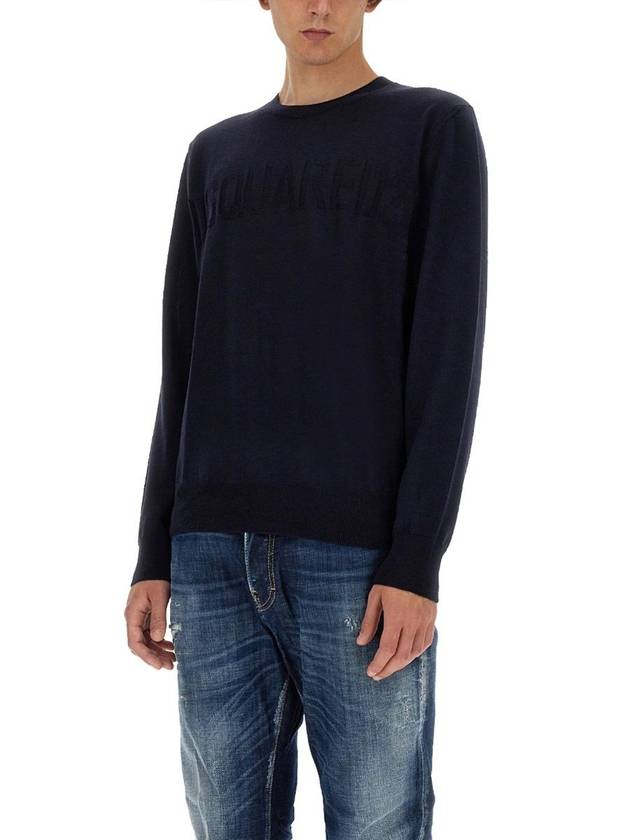 DSQUARED2 Crewneck Cotton Sweater With Logo - DSQUARED2 - BALAAN 4