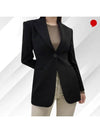 Edel Single Breasted Caddy Blazer Jacket Black - MAX MARA - BALAAN 8