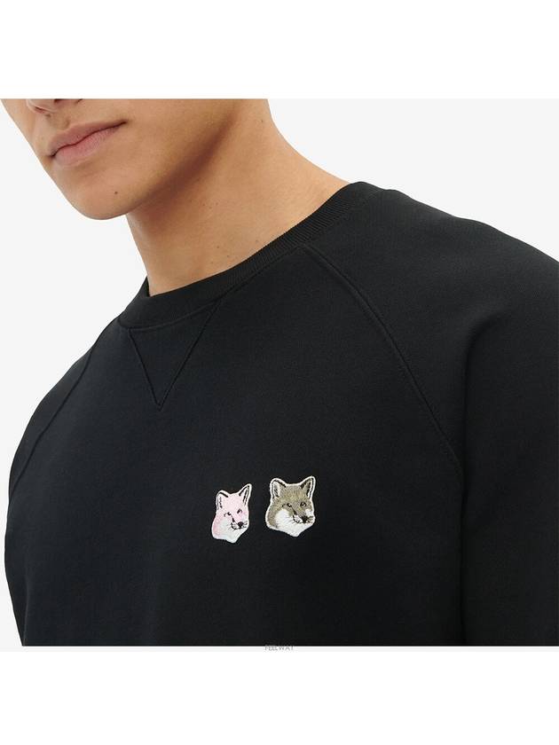 Monochrome Fox Head Patch Classic Sweatshirt Black - MAISON KITSUNE - BALAAN 6