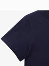 Denise Embroidered Short Sleeve T-shirt Navy - A.P.C. - BALAAN 4