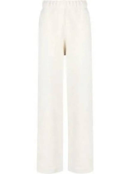 Isoli Cotton Blend Track Pants Ivory - GANNI - BALAAN 2