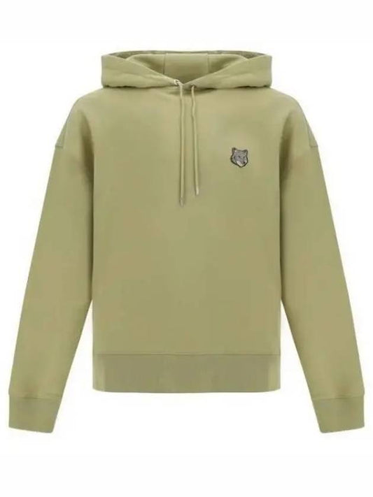 Bold Fox Head Patch Oversize Hoodie Green - MAISON KITSUNE - BALAAN 2