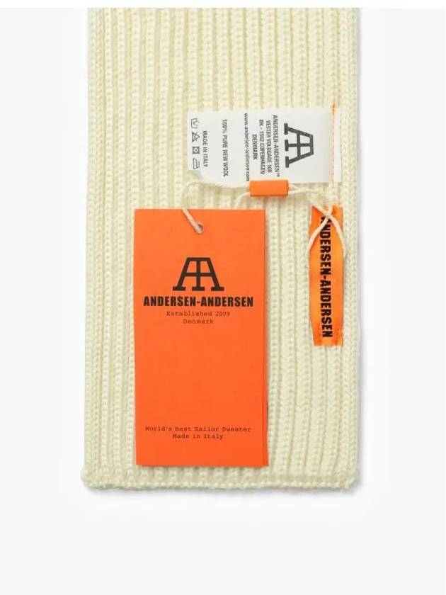 ANDERSEN ANDERSEN Short Scarf Off White Scarf - ANDERSEN-ANDERSEN - BALAAN 3