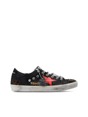 Superstar Canvas Low Top Sneakers Black - GOLDEN GOOSE - BALAAN 1