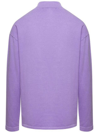 Lilac Crewneck Pullover With Embroidered Motif In Cotton Unisex - ERL - BALAAN 2