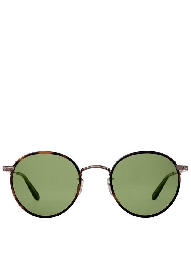 Garrett Leight WILSON SUN Spotted Brown Shell-Copper/Semi-Flat Pure Green - GARRETT LEIGHT - BALAAN 1