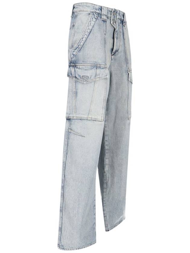 Denim Straight Pants PA0280FA B1H02E30LU BLUE - ISABEL MARANT ETOILE - BALAAN 4