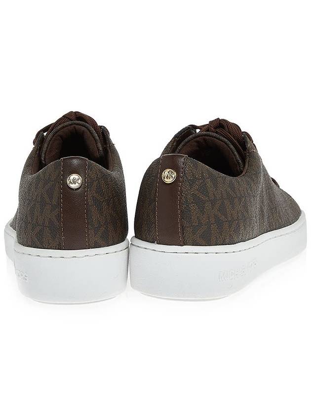 Keaton Lace-up Low Top Sneakers Brown - MICHAEL KORS - BALAAN 5