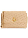 Kira Chevron Convertible Small Shoulder Bag Desert Dune - TORY BURCH - BALAAN 2