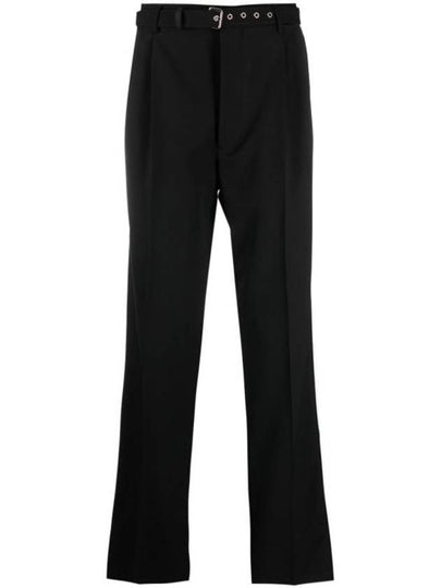 Wool Straight Pants Black - PRADA - BALAAN 2