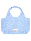 Flower jacquard shopper SKY BLUE - RHEEMIN - BALAAN 1