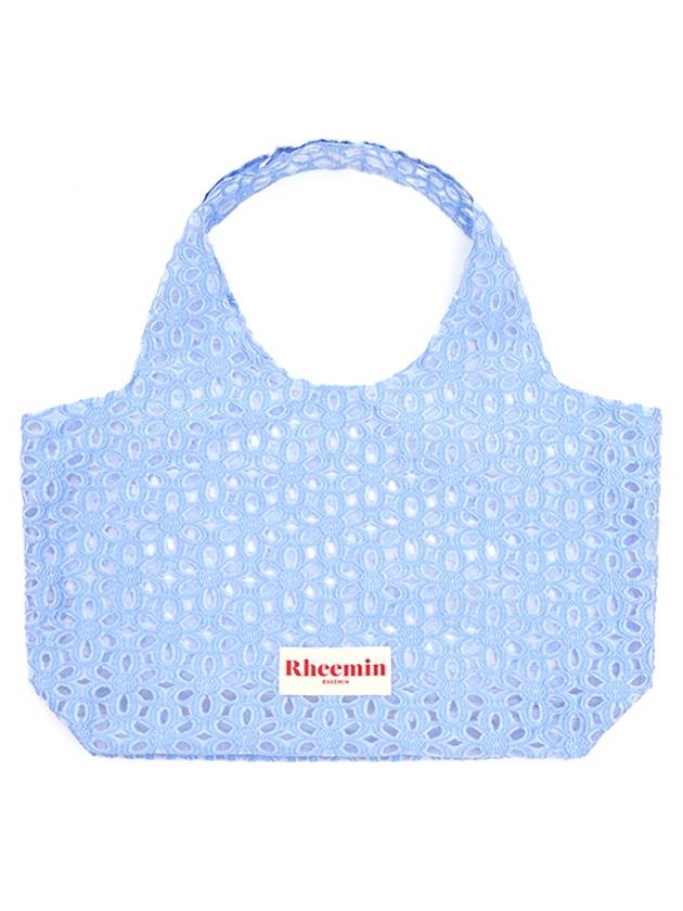 Flower jacquard shopper SKY BLUE - RHEEMIN - BALAAN 1