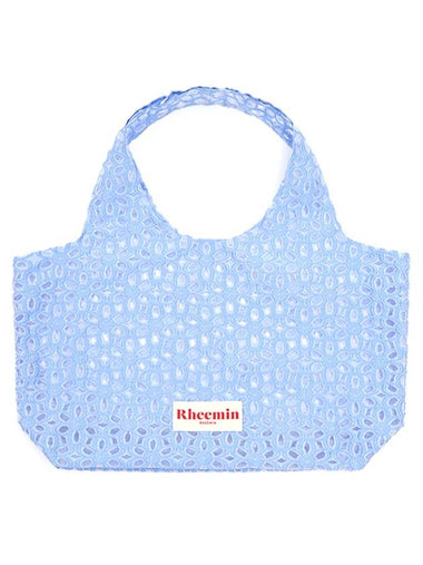 Flower jacquard shopper SKY BLUE - RHEEMIN - BALAAN 1