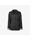 Frankby Diamond Quilted Jacket Black - BURBERRY - BALAAN 2