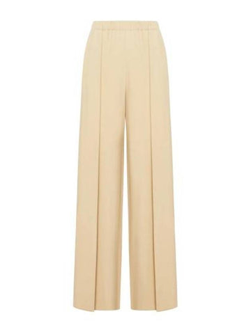 Gara Silk Wide Pants Beige - MAX MARA - BALAAN 1