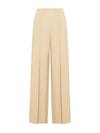 Gara Silk Wide Pants Beige - MAX MARA - BALAAN 1