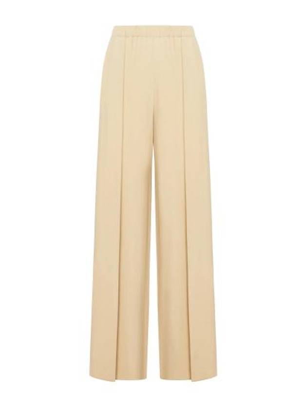 Gara Silk Wide Pants Beige - MAX MARA - BALAAN 1