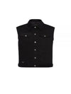 Bull Denim Vest Black - PRADA - BALAAN 2