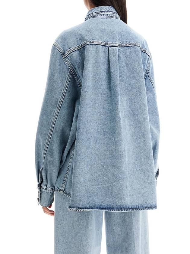 denim oversized shirt for women - MAGDA BUTRYM - BALAAN 3