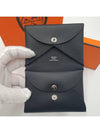 Calvi Duo Card Wallet Noir - HERMES - BALAAN 6