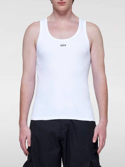 Logo Cotton Sleeveless White - OFF WHITE - BALAAN 2