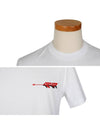 Embroidery Arrow Slim Short Sleeved T-Shirt White - GIVENCHY - BALAAN 5