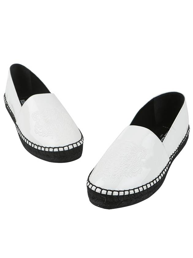 Tiger Logo Espadrilles Black White - KENZO - BALAAN.