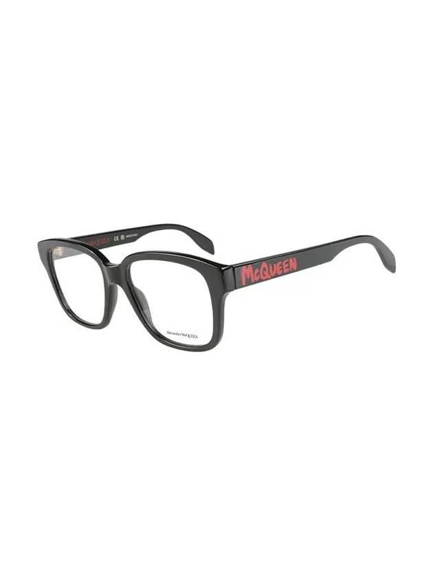 Eyewear Square Acetate Eyeglasses Black - ALEXANDER MCQUEEN - BALAAN 4