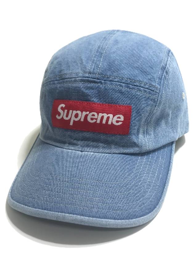 Washed Chino Twill Camp Cap Denim Washed Chino Twill Camp Cap - SUPREME - BALAAN 1