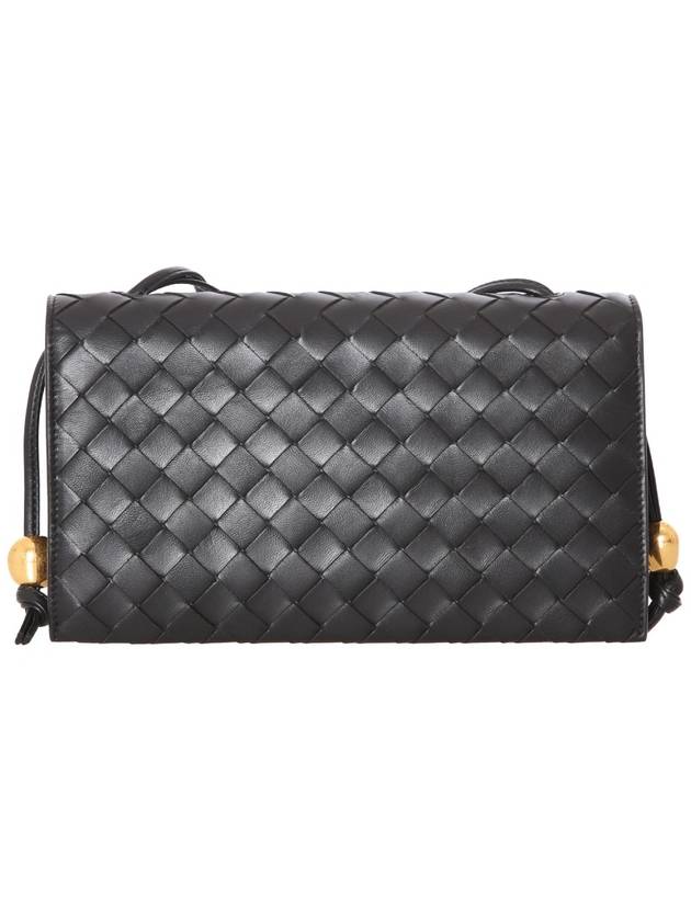 Intrecciato Strap Trio Shoulder Bag Black - BOTTEGA VENETA - BALAAN 4