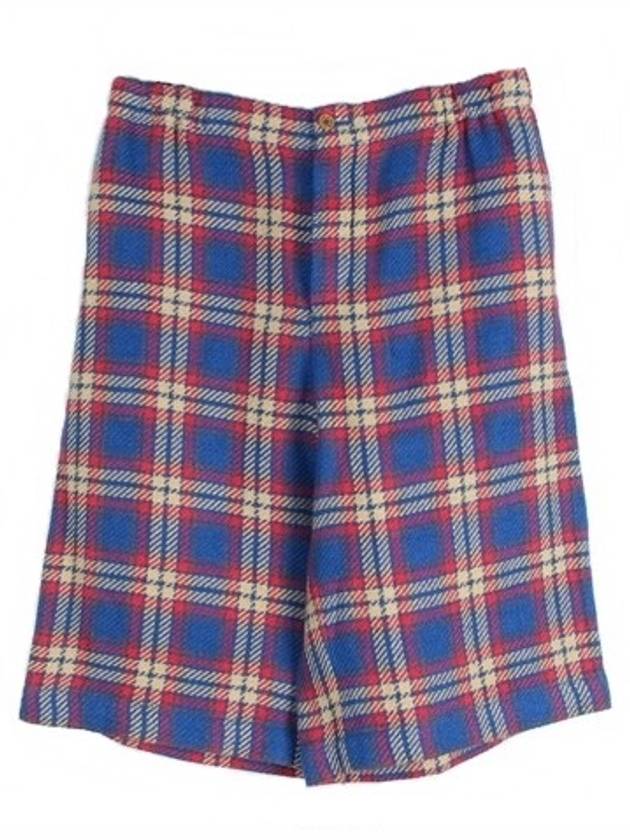 Check anchor embroidery tweed shorts 46 - GUCCI - BALAAN 1