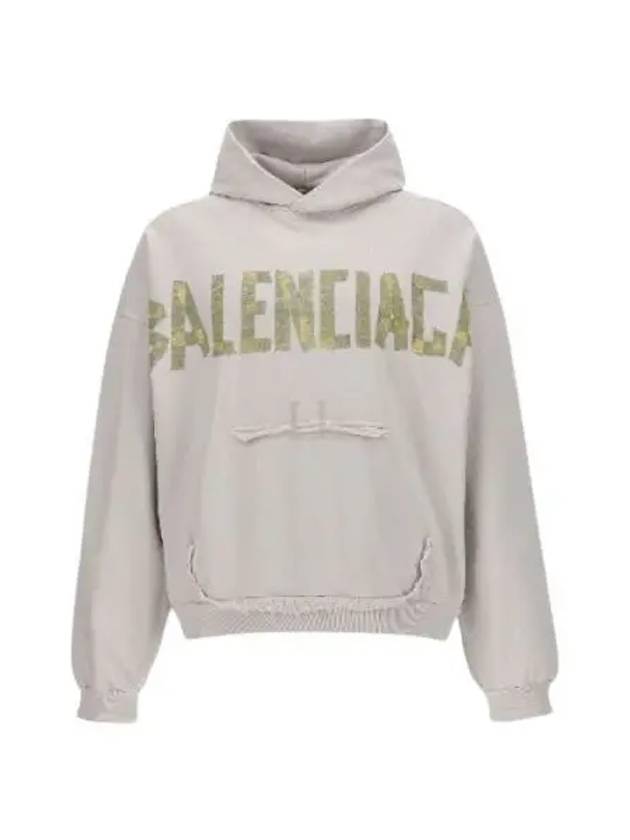 Tape Type Ribbed Pocket Large Fit Hoodie White - BALENCIAGA - BALAAN 2