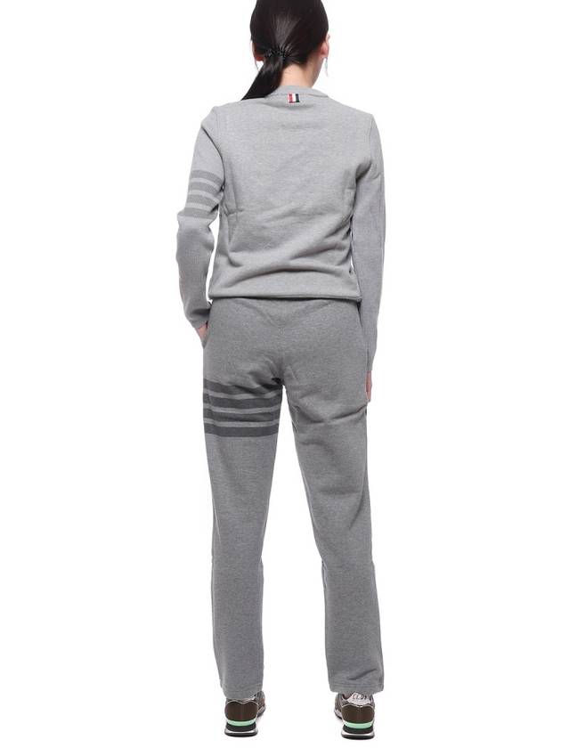 4 Bar Sweat Track Pants Grey - THOM BROWNE - BALAAN 6