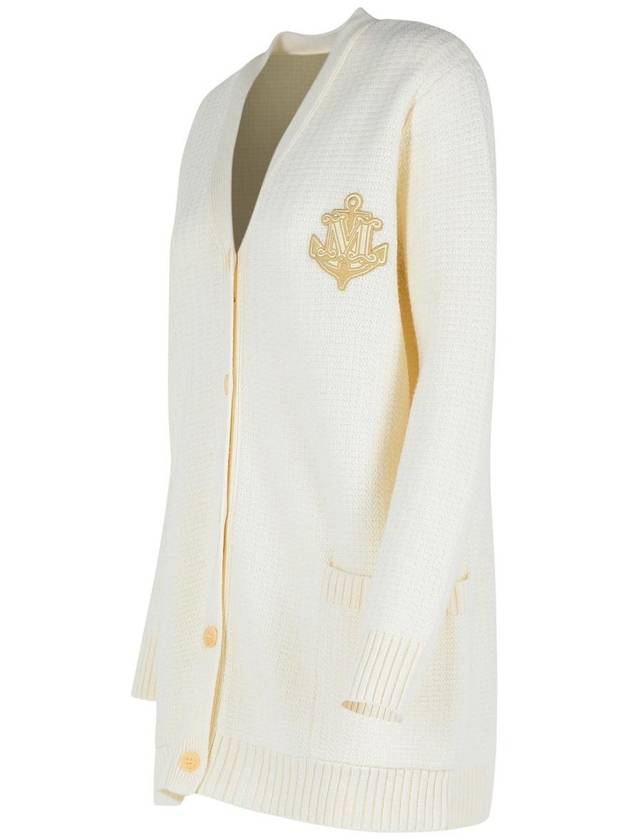 Max Mara 'Ravello' White Wool Blend Cardigan - MAX MARA - BALAAN 2