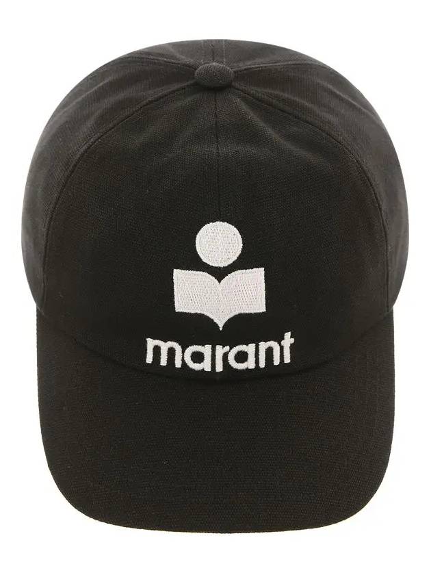 Tyron Logo Cotton Ball Cap Black - ISABEL MARANT - BALAAN 2