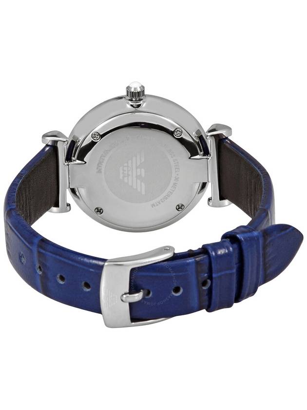 Gianni Tiva Quartz Silver Dial Watch Blue - EMPORIO ARMANI - BALAAN 4