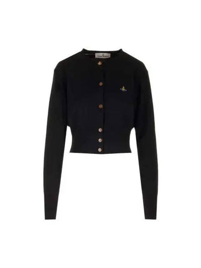 Bea Crop Cardigan Black - VIVIENNE WESTWOOD - BALAAN 2