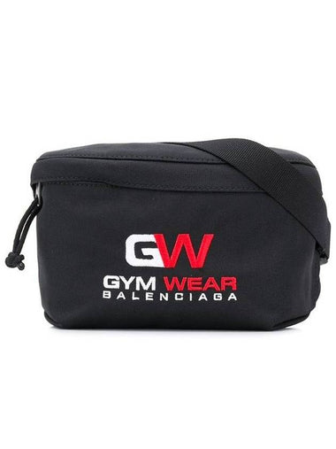 Gym Wear Nylon Belt Bag Black - BALENCIAGA - BALAAN 1