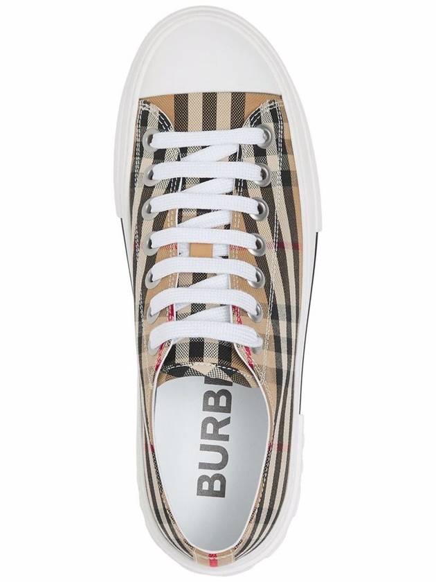 Vintage Check Cotton Sneakers Archive Beige - BURBERRY - BALAAN 5