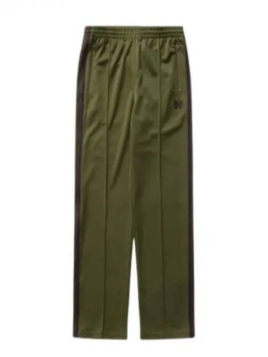 24 Track Pant Olive OT228 Poly Smooth Pants - NEEDLES - BALAAN 1