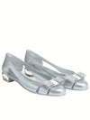 Vara Bow Jelly Ballet Flat Silver - SALVATORE FERRAGAMO - BALAAN 3