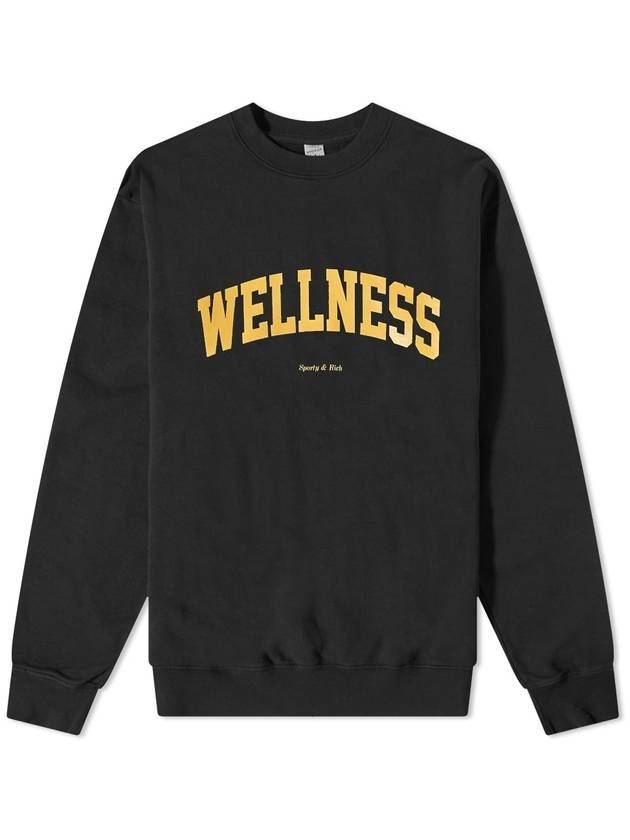 Wellness Logo Sweatshirt Black - SPORTY & RICH - BALAAN 1