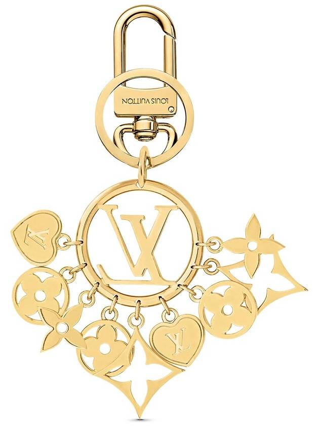 LV Circle Twinkling Keyring Bag Charm Gold - LOUIS VUITTON - BALAAN 3