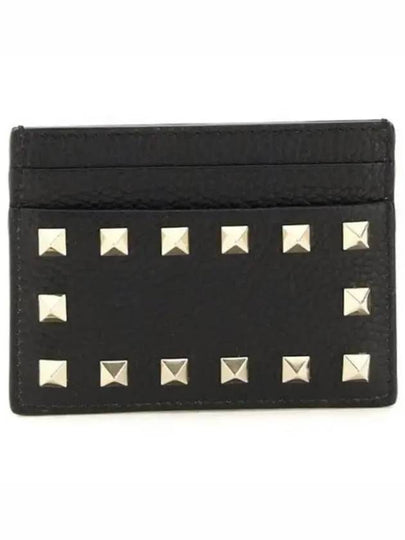 Stampa Alce Rockstud Card Wallet Black - VALENTINO - BALAAN 2