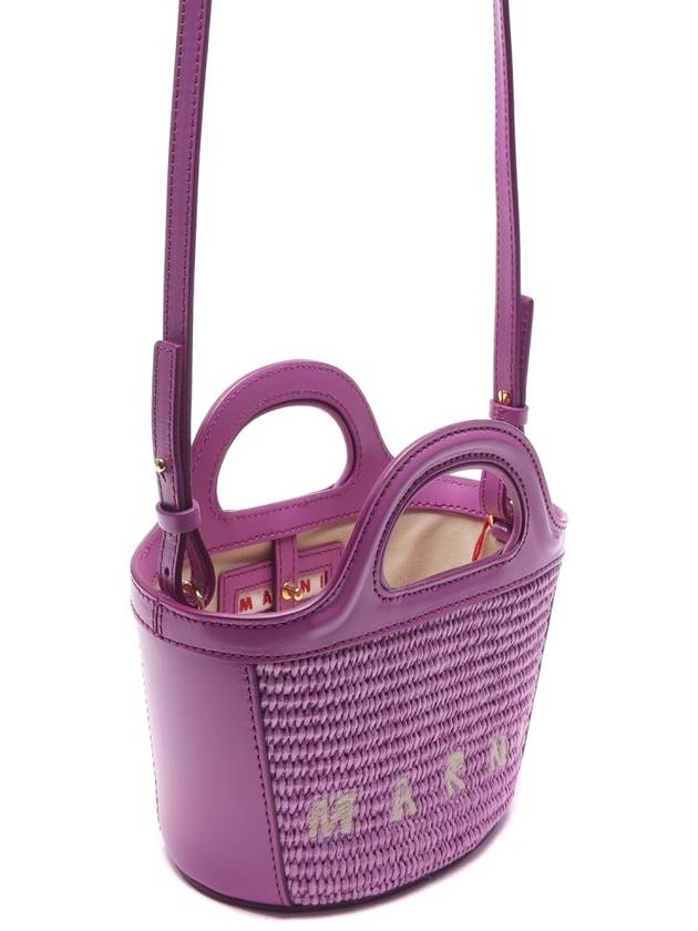 Rattan Micro Tropicalia Cross Bag Purple - MARNI - BALAAN 4