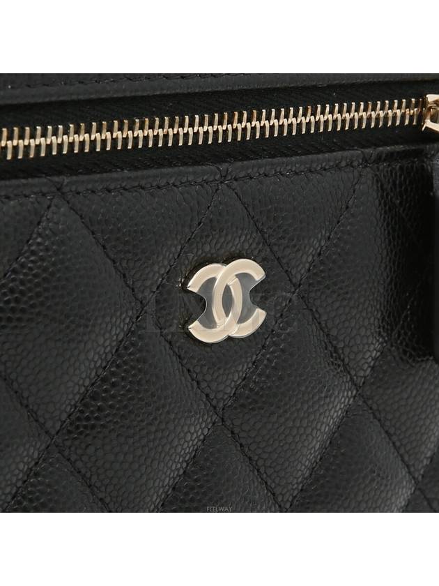 Caviar Black Vanity Pouch Cosmetic Bag AP2573 - CHANEL - BALAAN 6